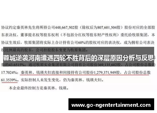 蓉城逆袭河南遭遇四轮不胜背后的深层原因分析与反思